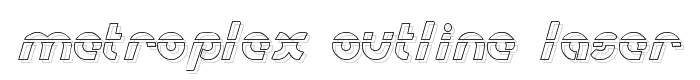 Metroplex Outline Laser font